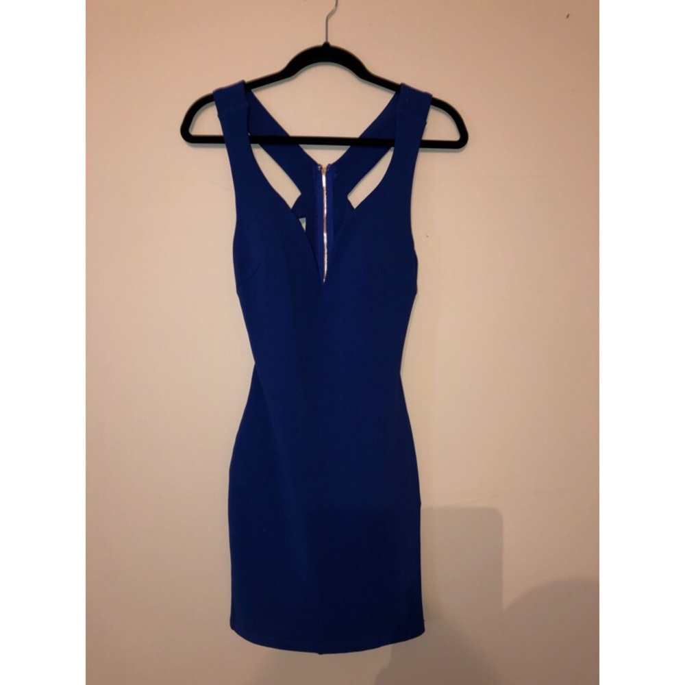Blue cocktail dress